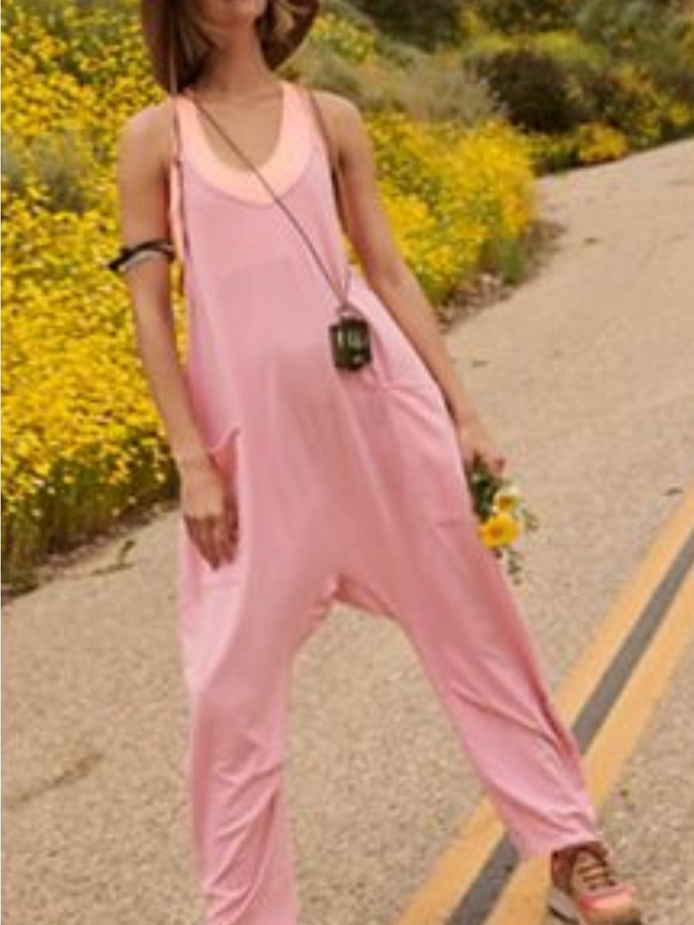 Free People Movement, Hot Shot Onsie, Prism Pink, Medium